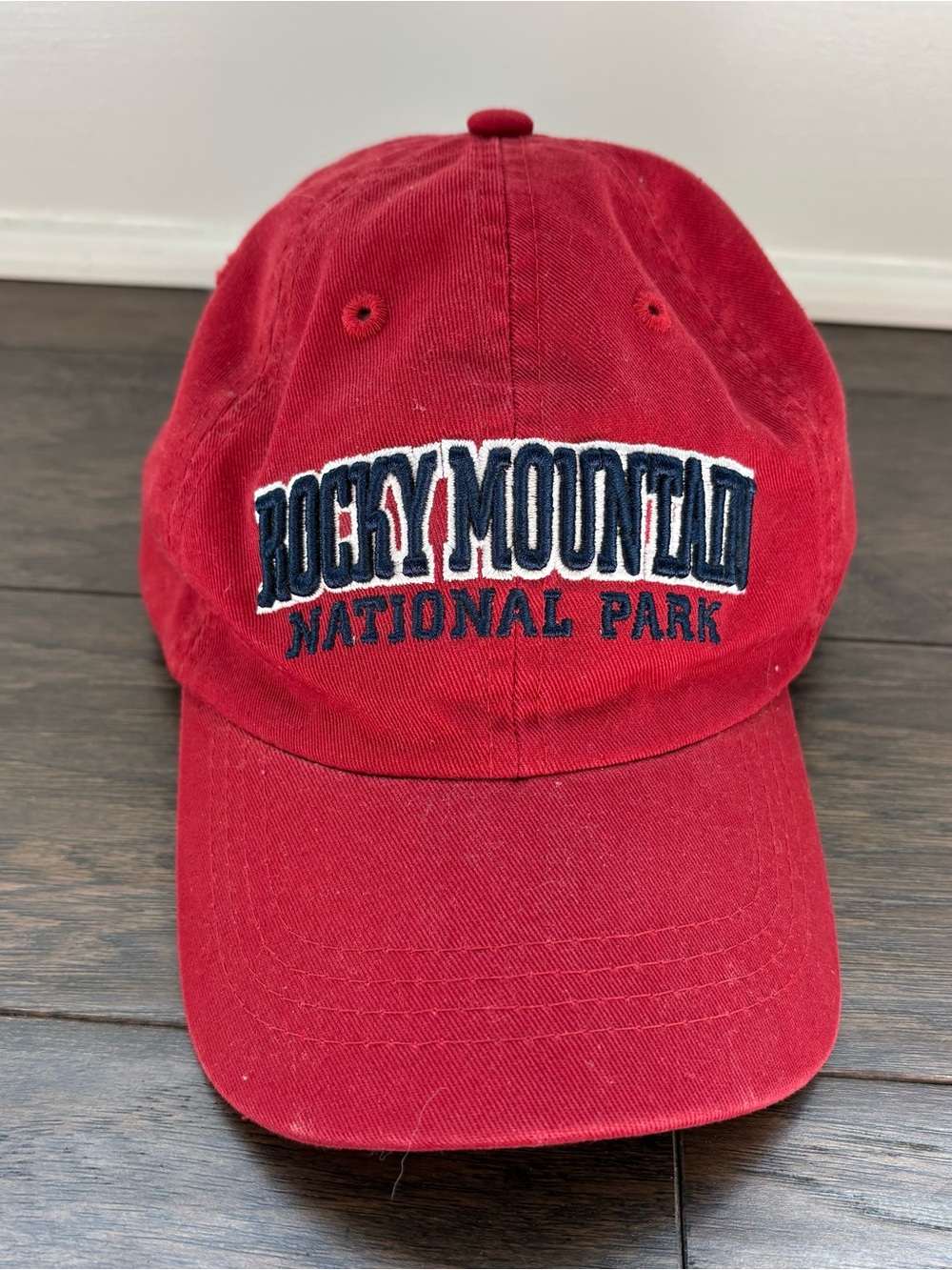 Rocky Mountain National Park Deep Red Baseball Hat